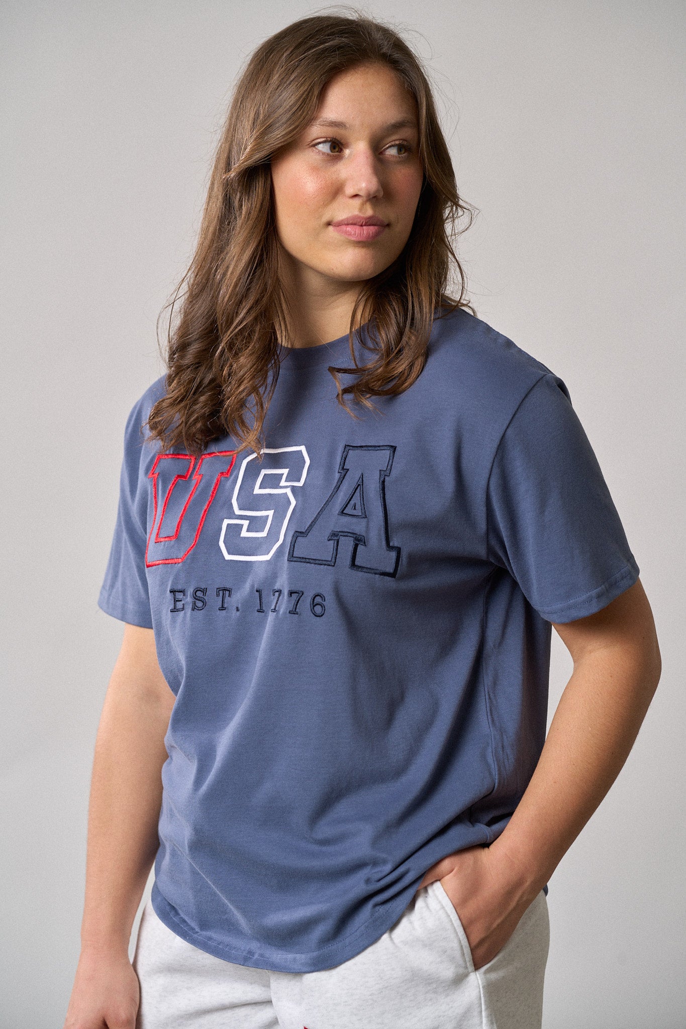 Adult USA Tee - Navy