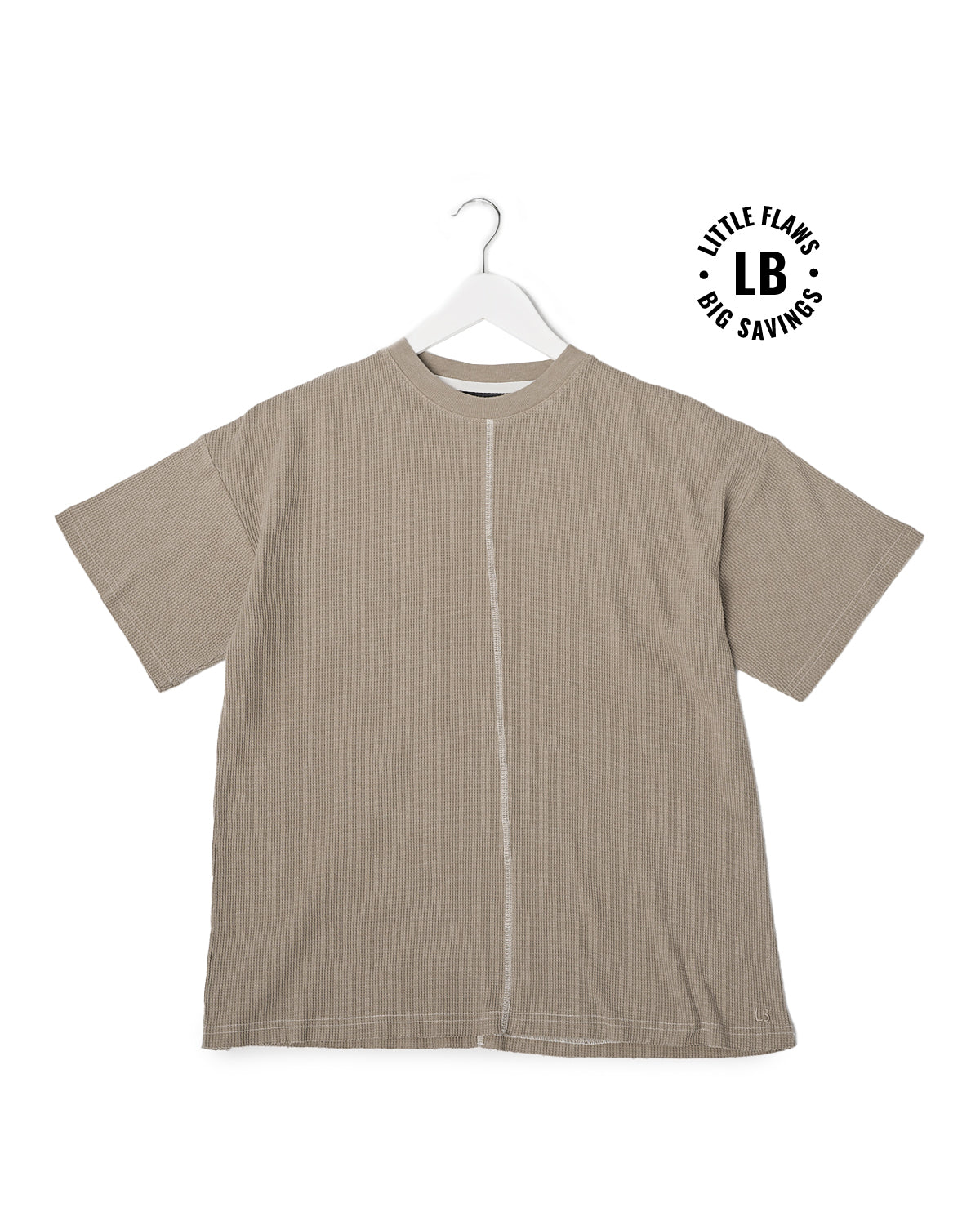 Adult Acid Wash Waffle Tee - Mushroom