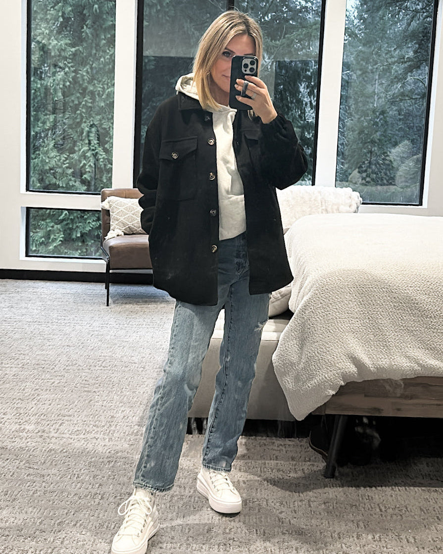 Adult Shacket - Black