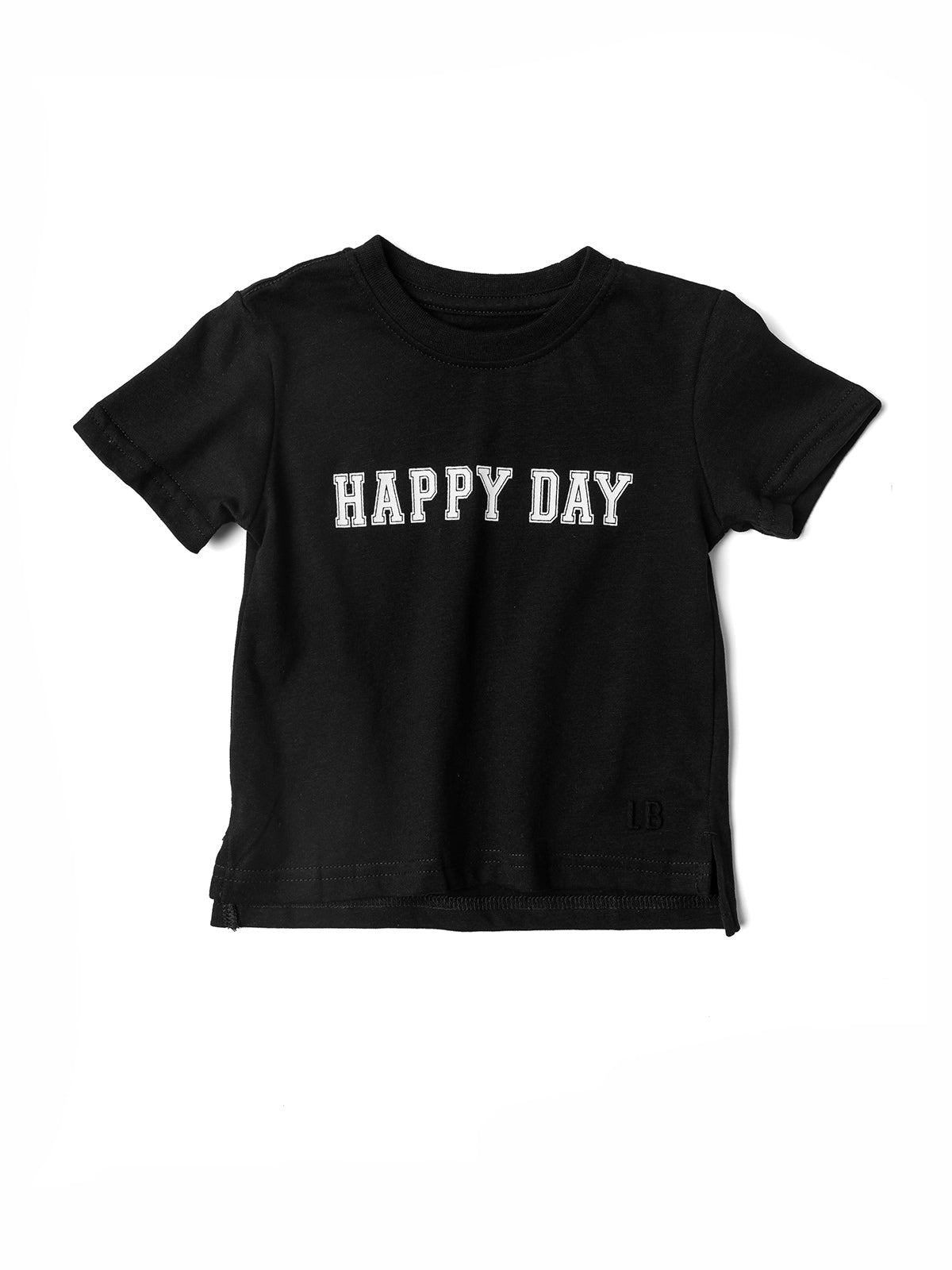 "Happy Day" Elevated Tee - Black