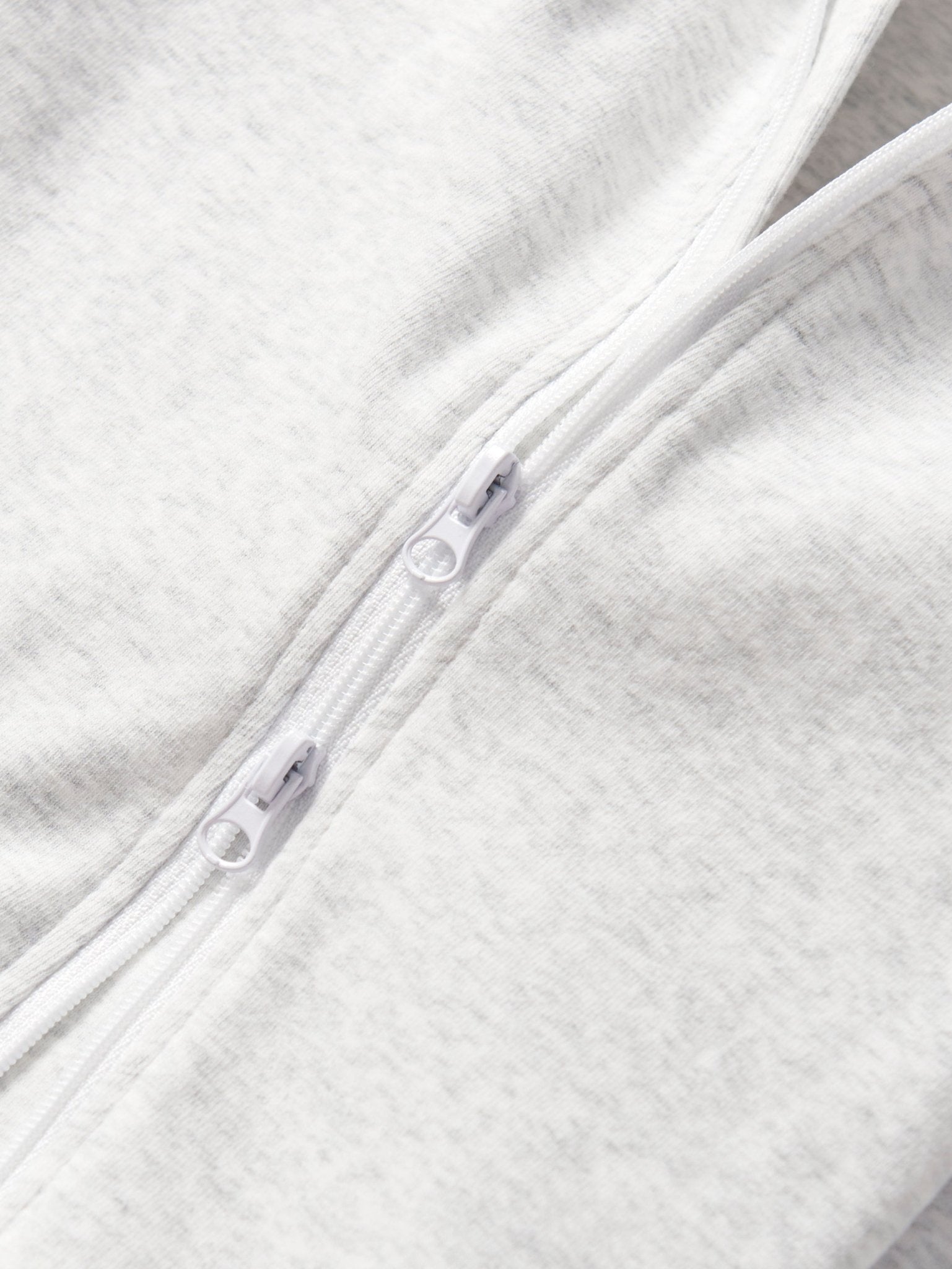 2 - Way Zip Romper - Light Heather Grey - Little Bipsy