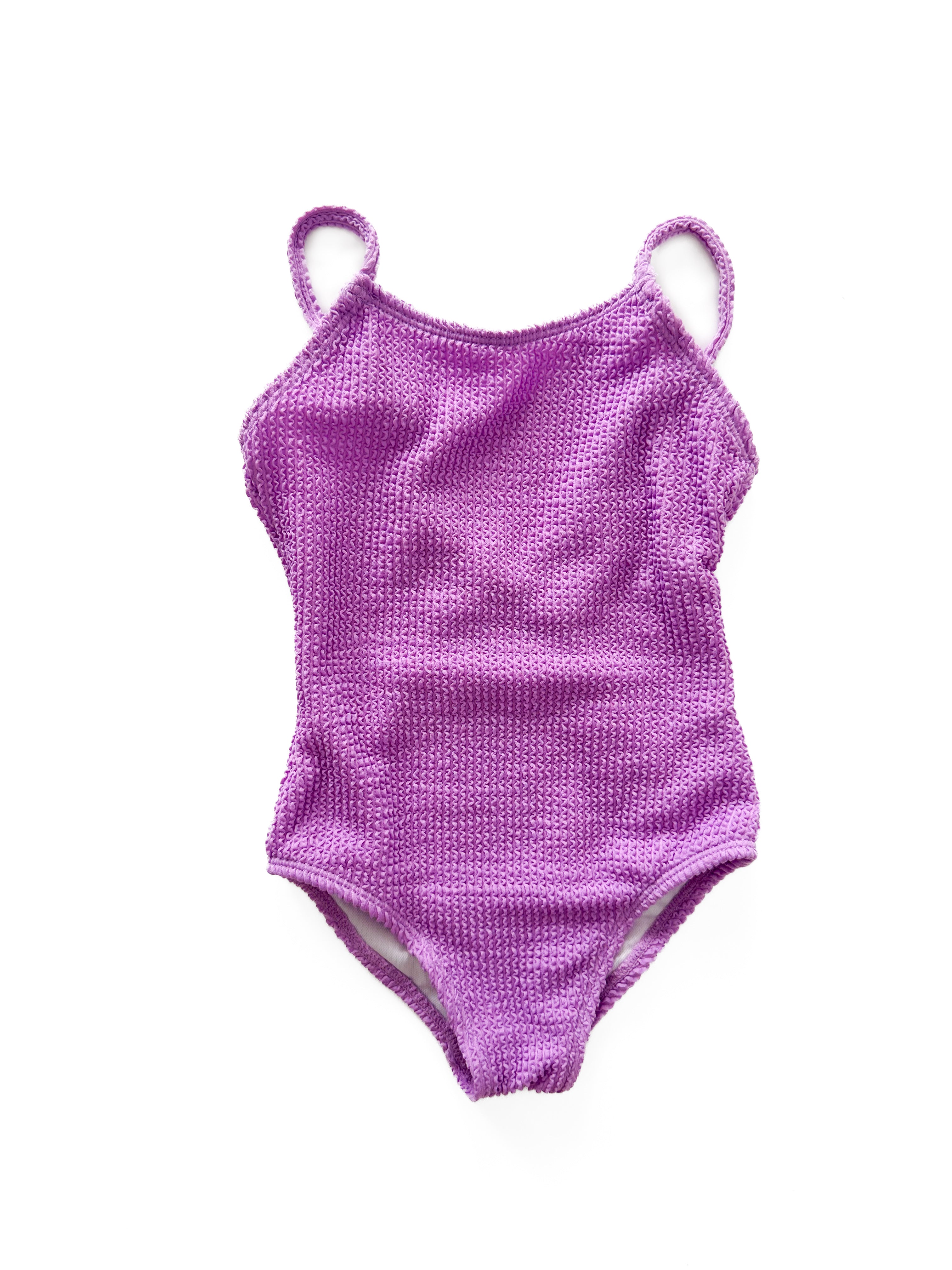 Girl's One-Piece Swimsuit - Neon Purple