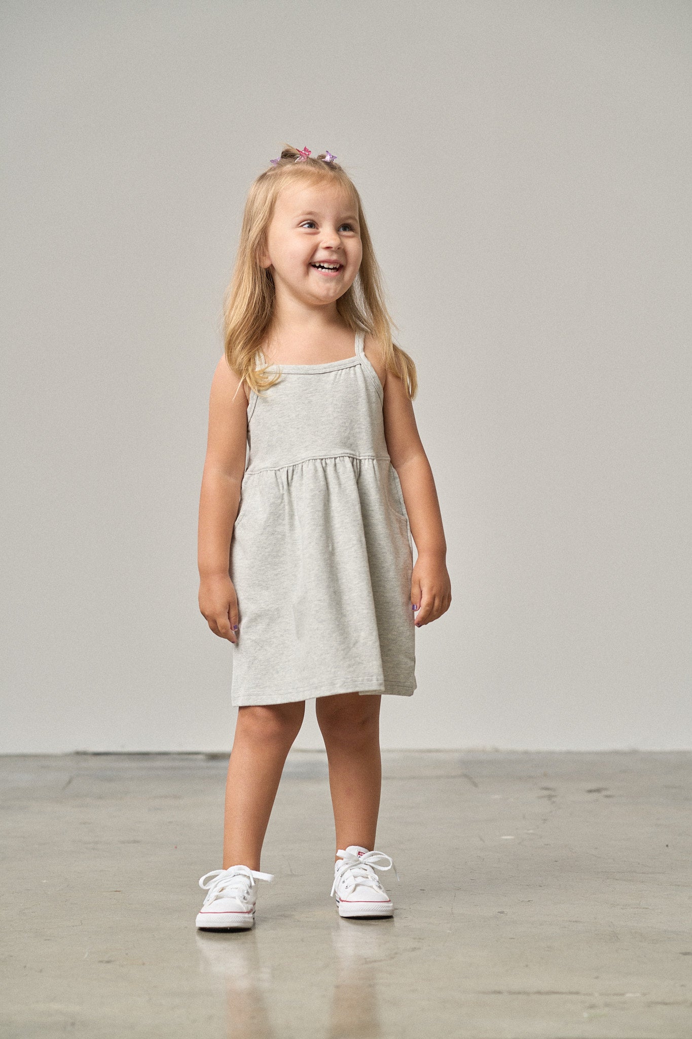 Jersey Tank Dress - Light Heather Grey