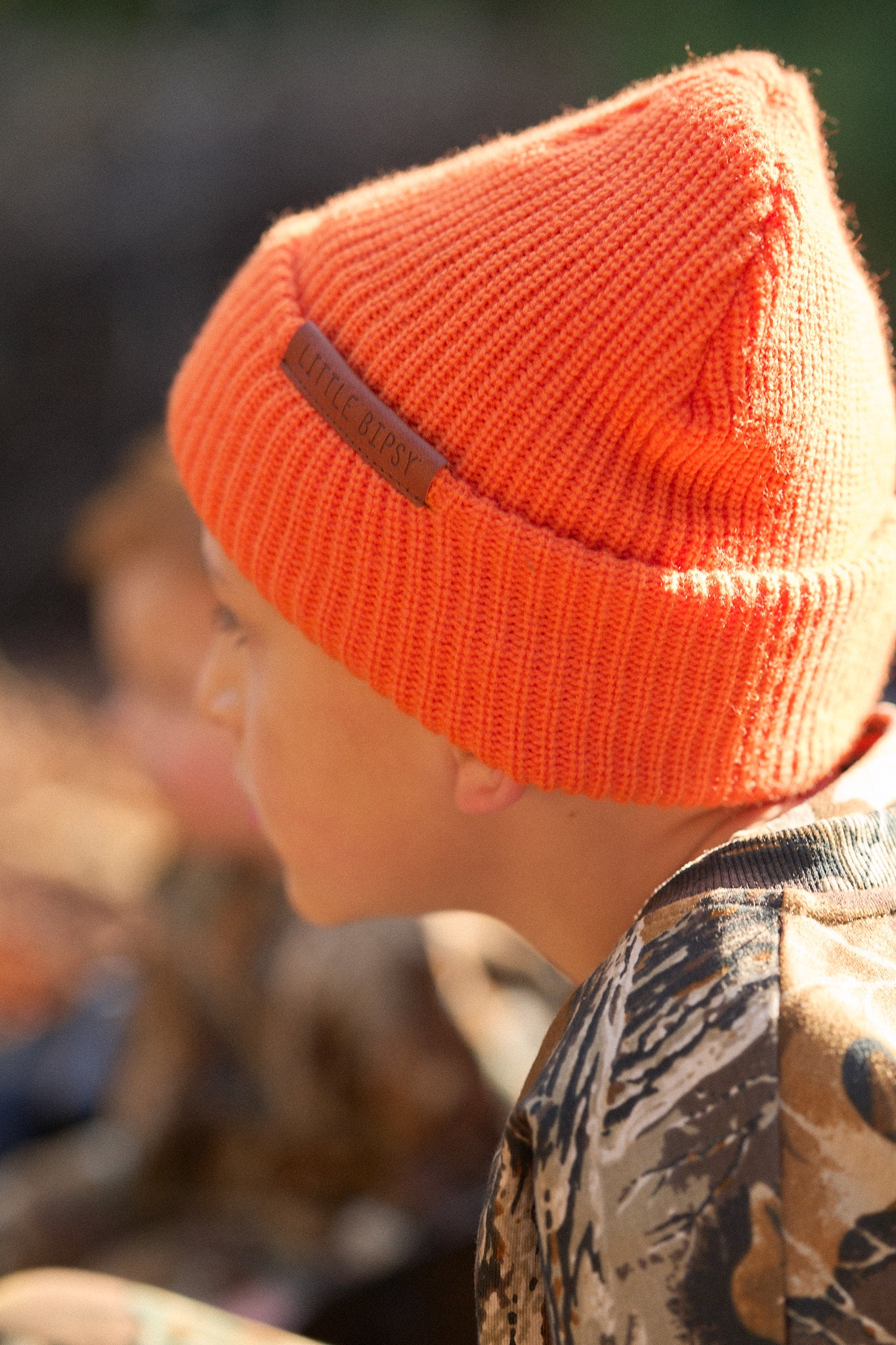 Chunky Knit Beanie - Orange