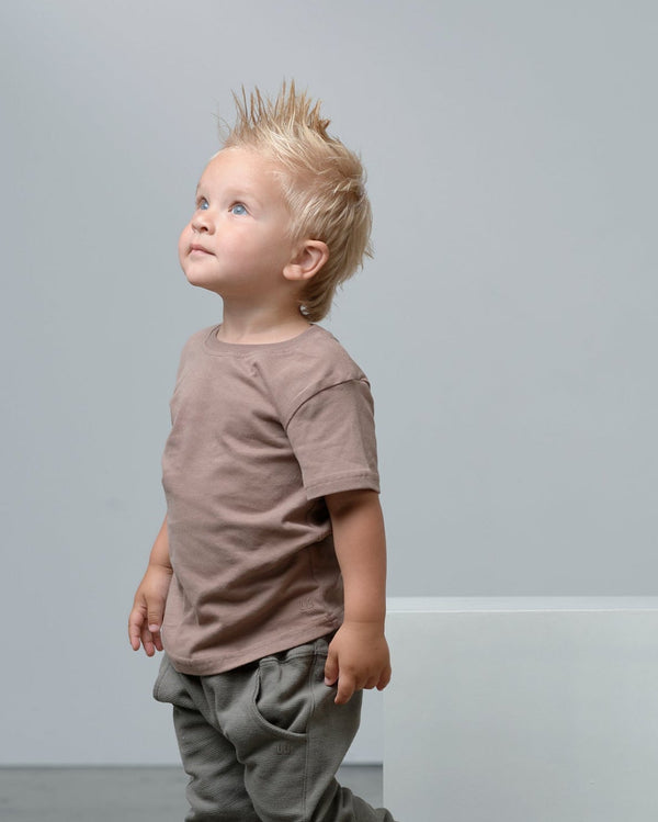 Swoop Elevated Tee - Light Brown