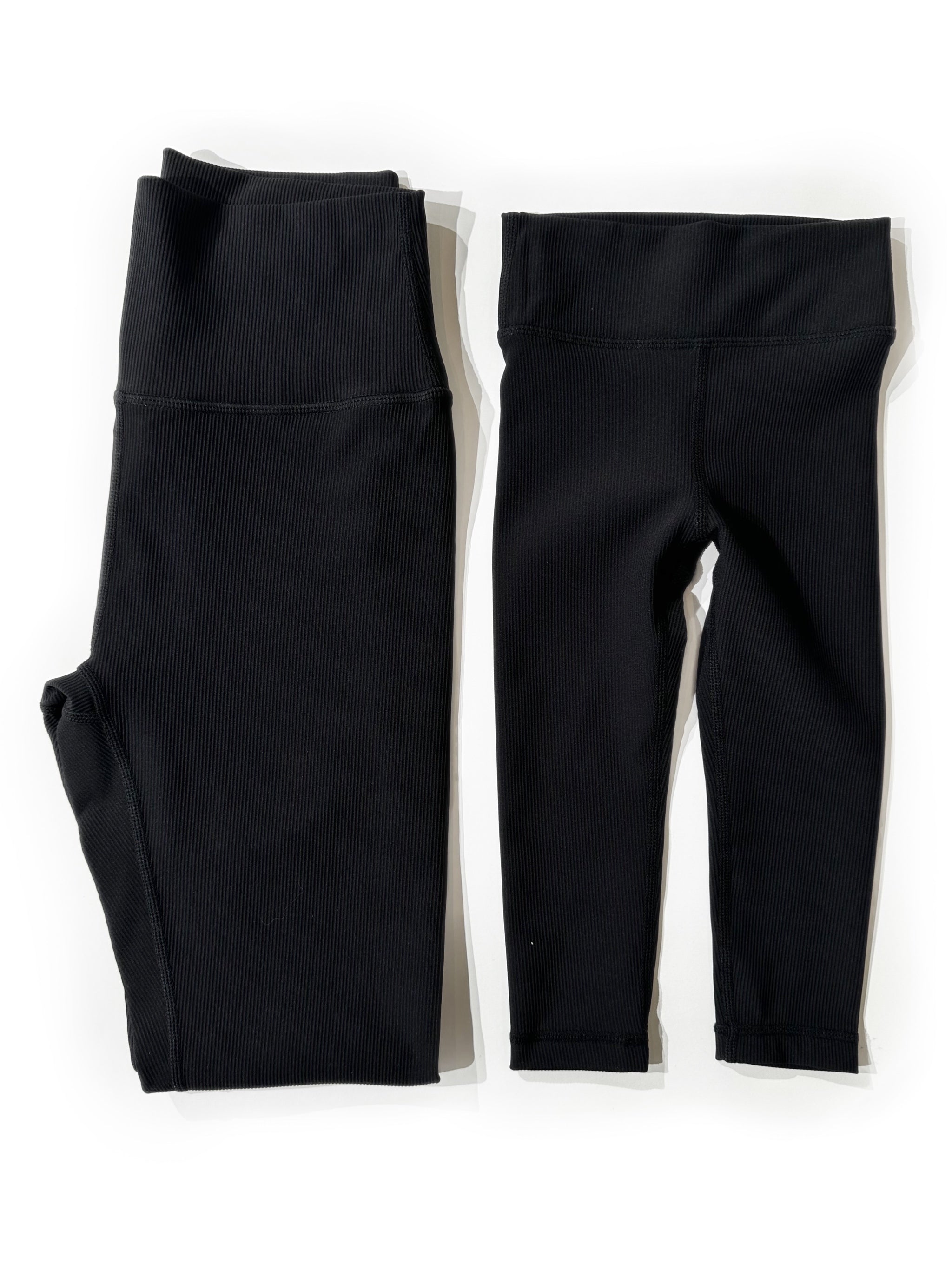 Women's Athletic Ribbed Legging - Black - Little Bipsy Collection