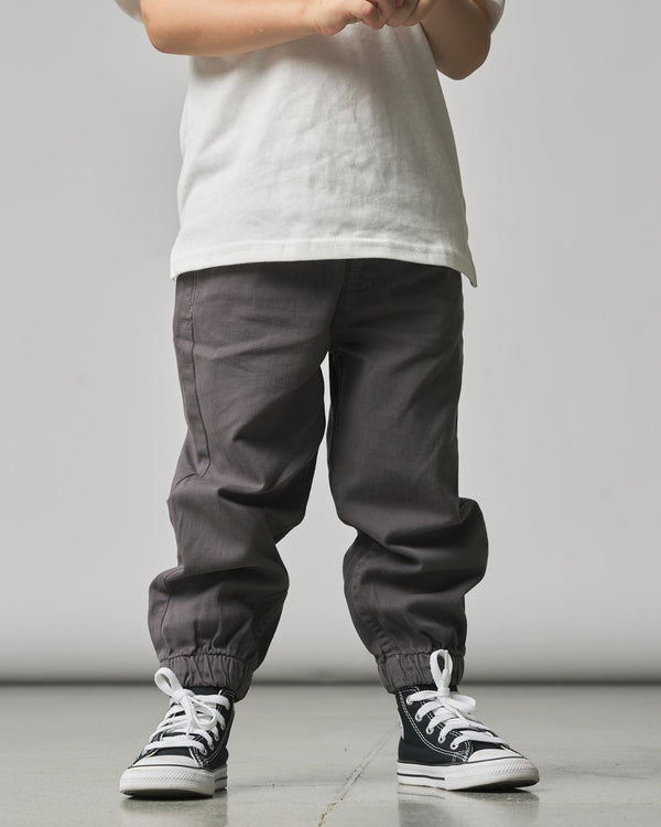 Cotton Twill Jogger - Grey