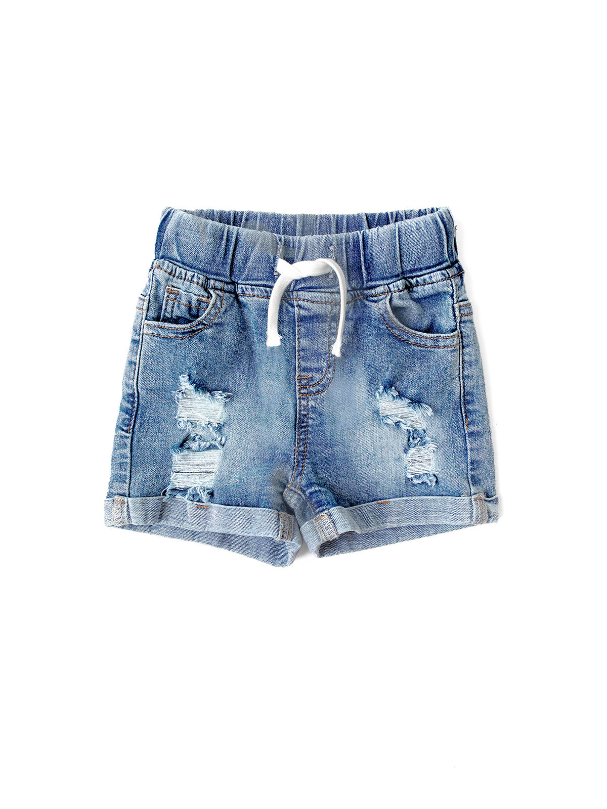 Distressed Denim Short