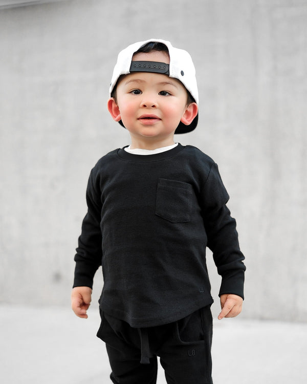Waffle Top - Black
