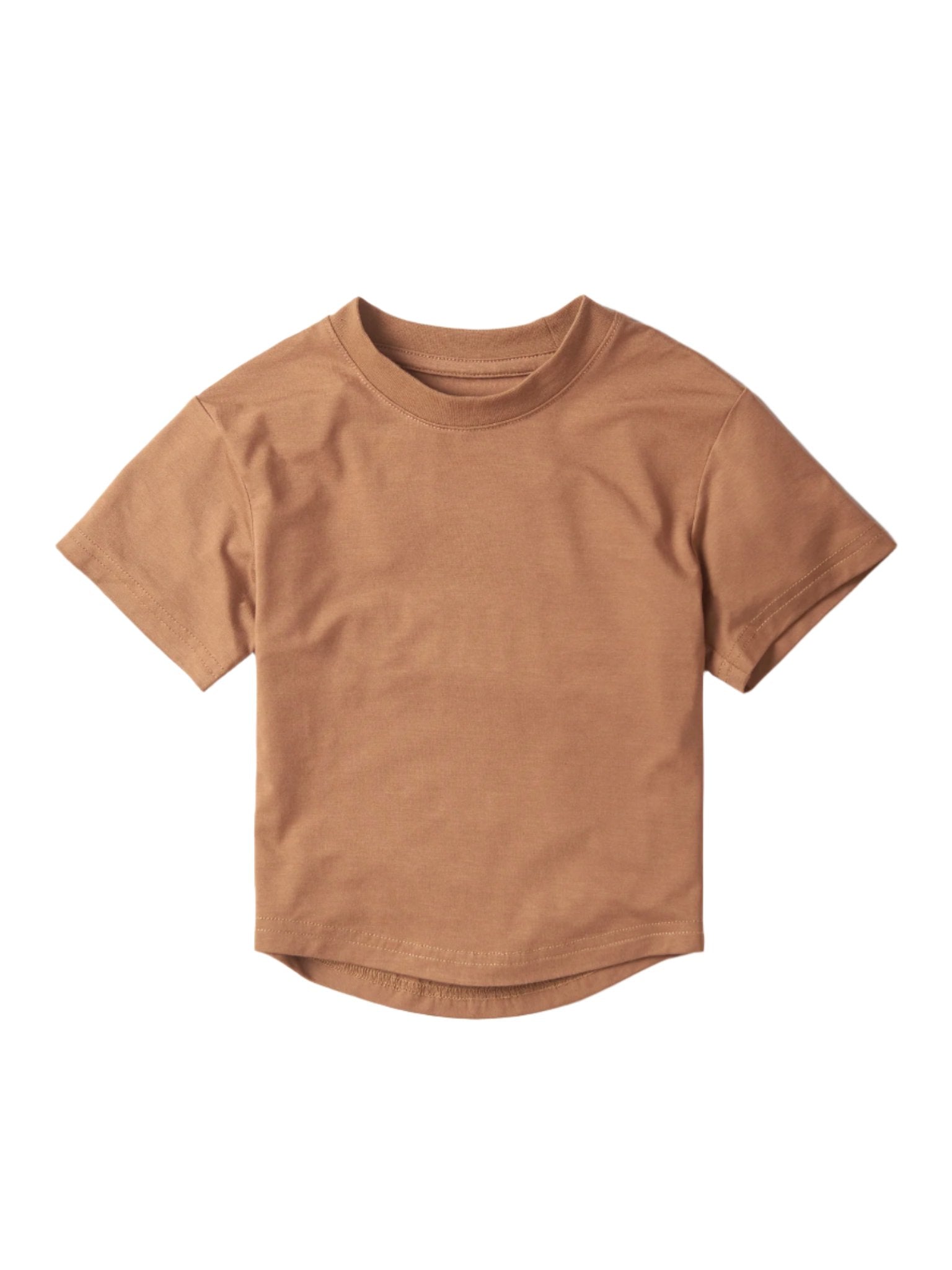 Oversized Bamboo Tee - Caramel