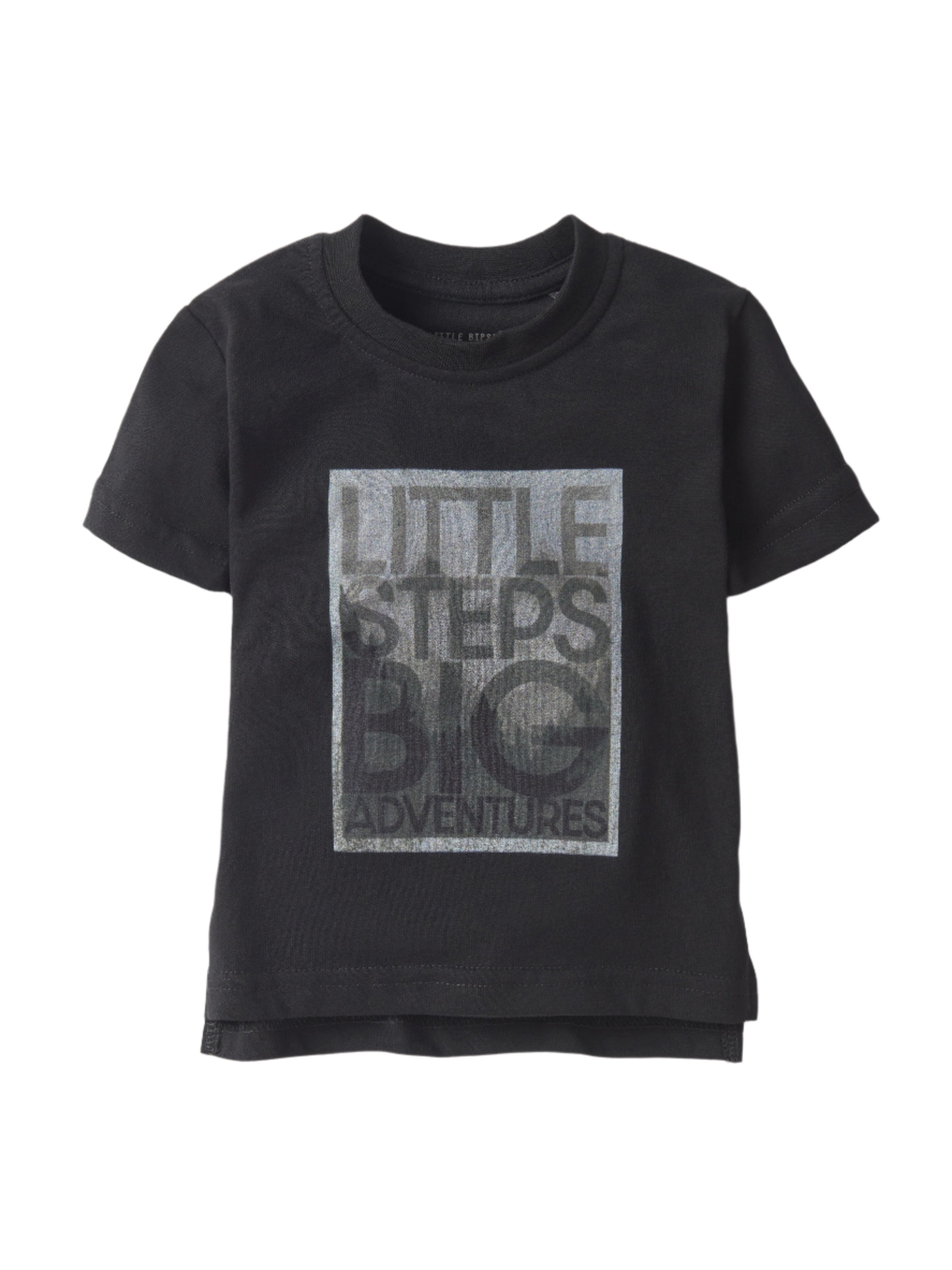 Little Steps, Big Adventures Tee - Black