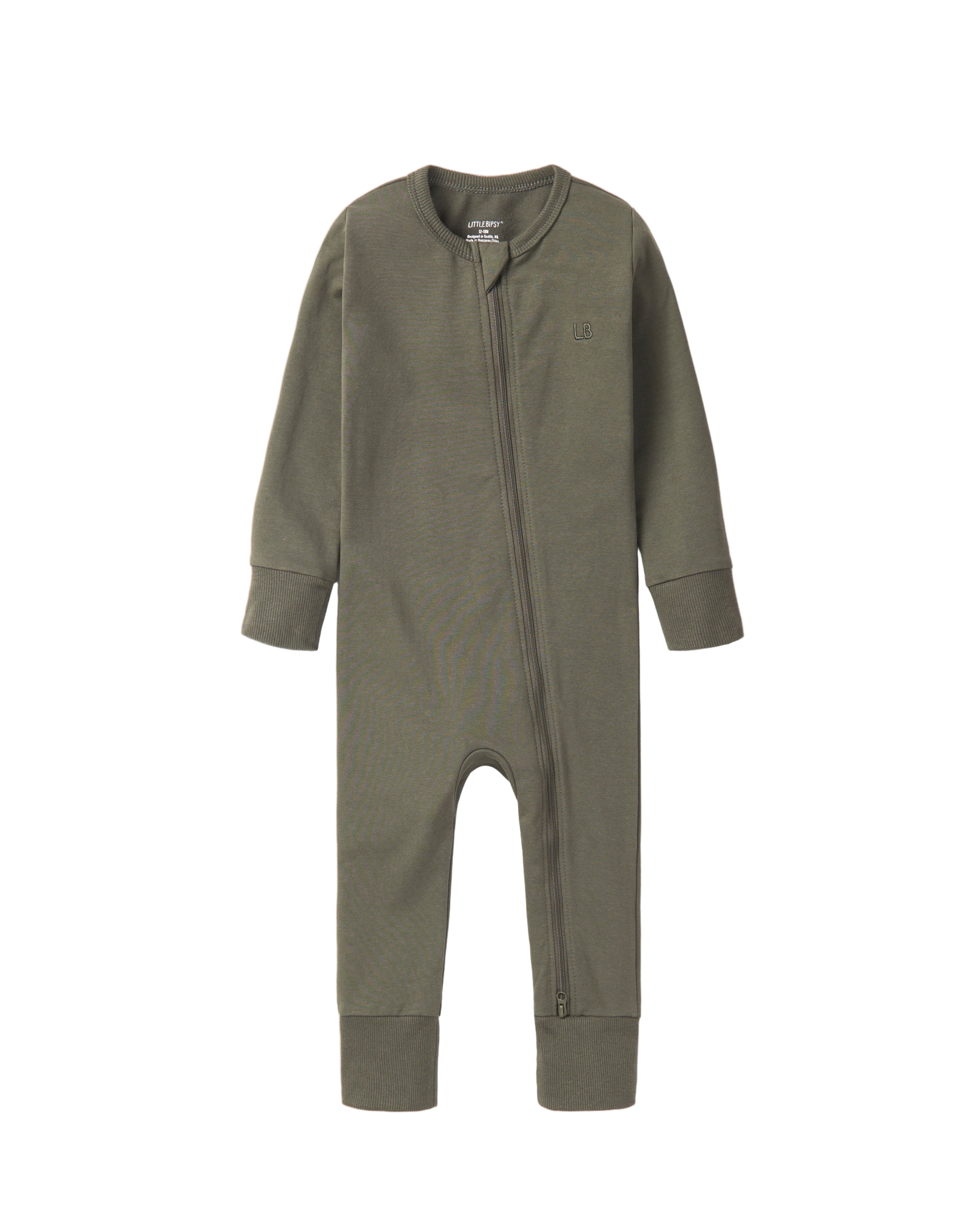2-Way Zip Romper - Hunter