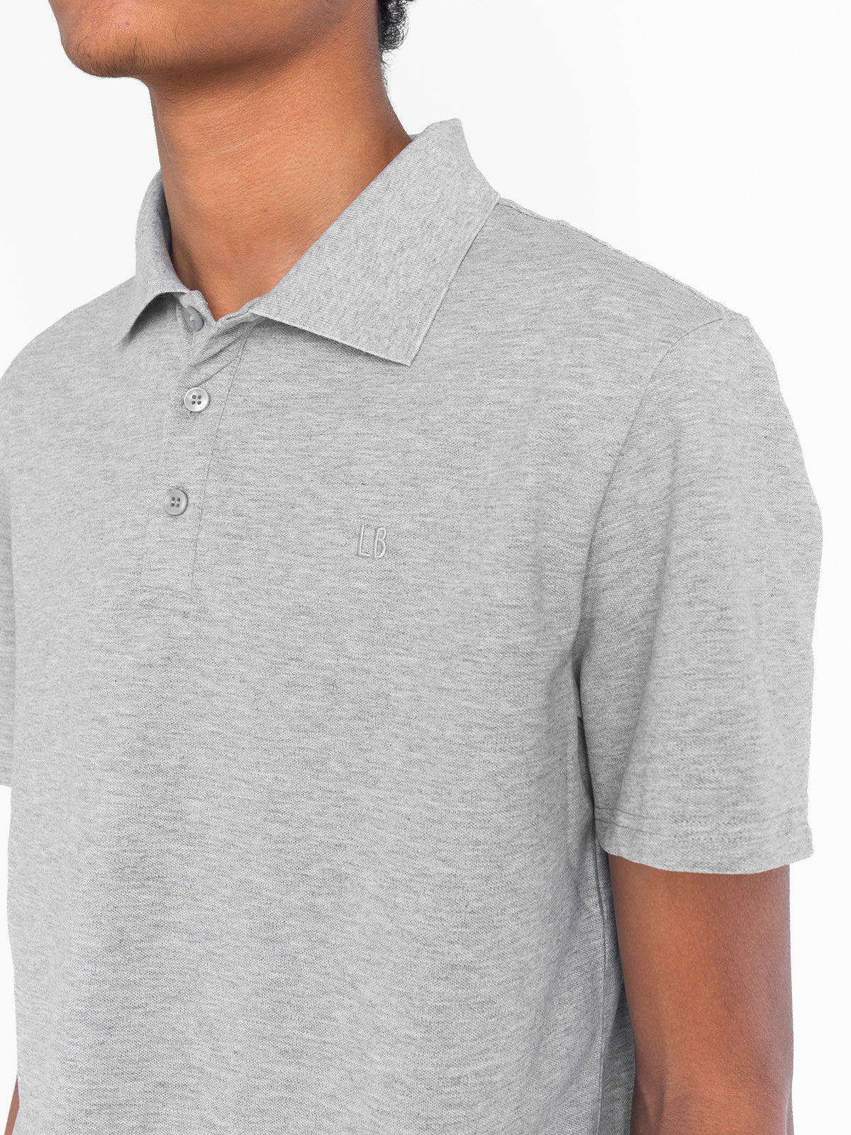Adult Basic Polo Shirt - Grey - Little Bipsy