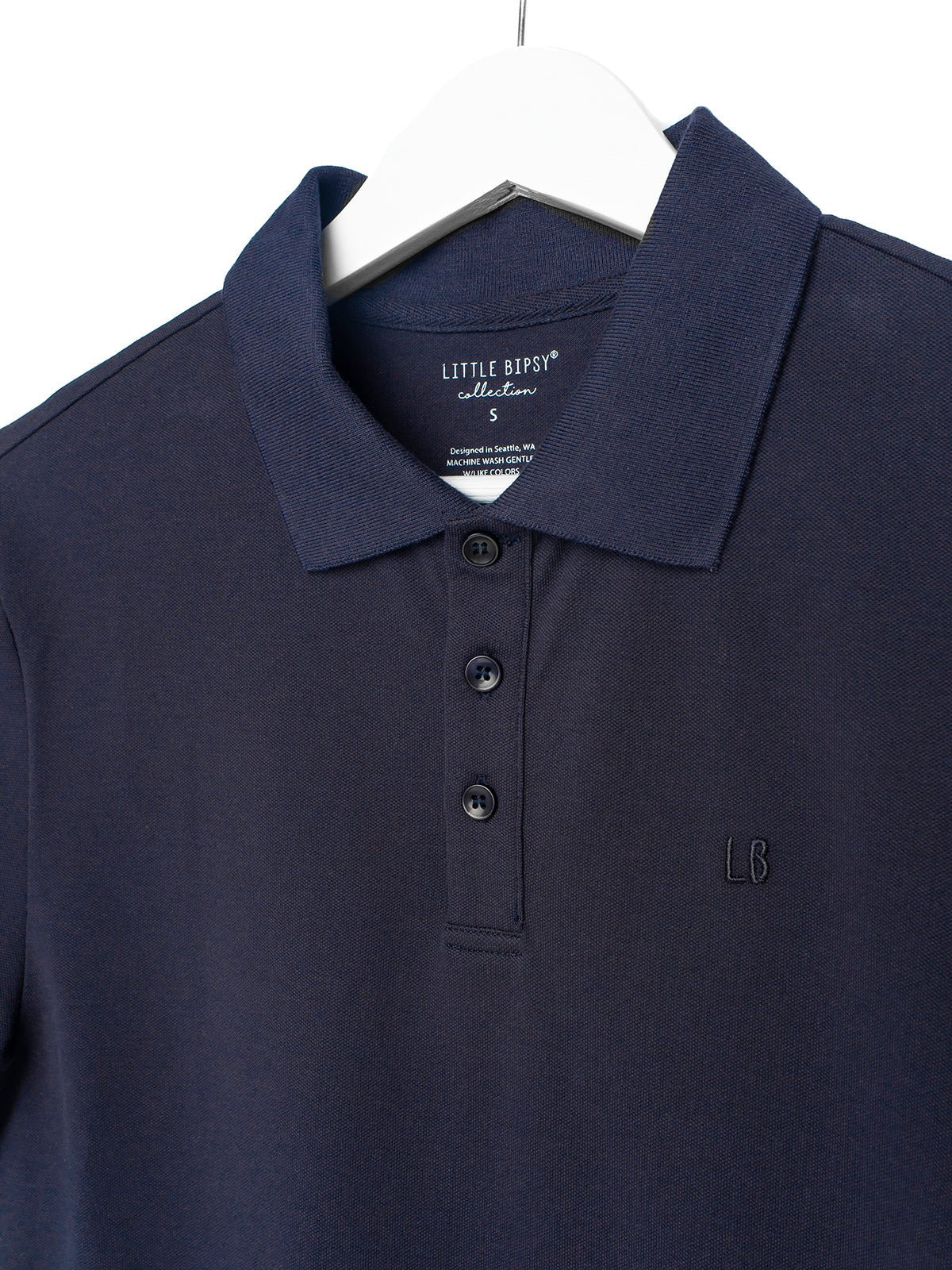 Adult Basic Polo Shirt - Navy - Little Bipsy