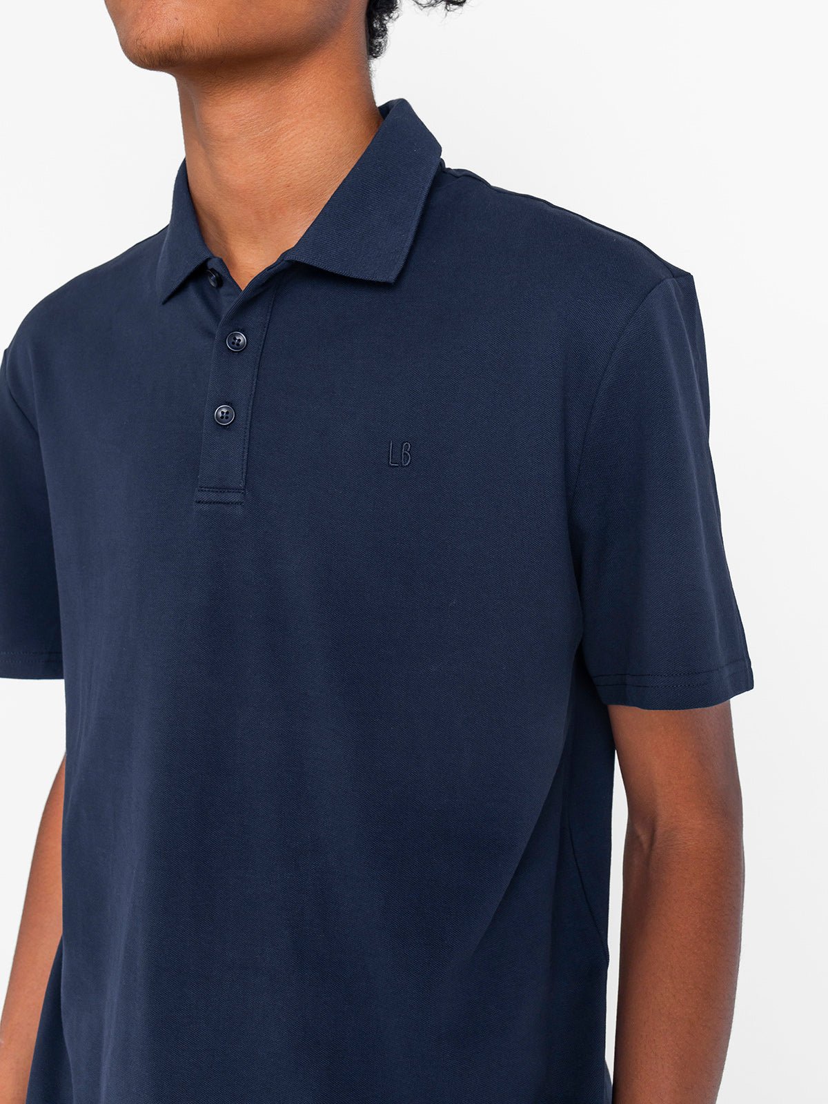 Adult Basic Polo Shirt - Navy - Little Bipsy