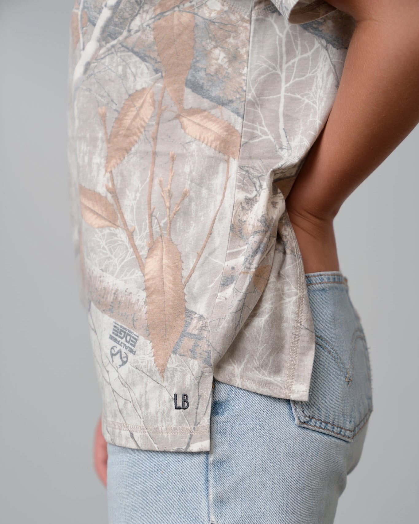 Adult Boxy Tee - Edge Colors Driftwood® - Little Bipsy