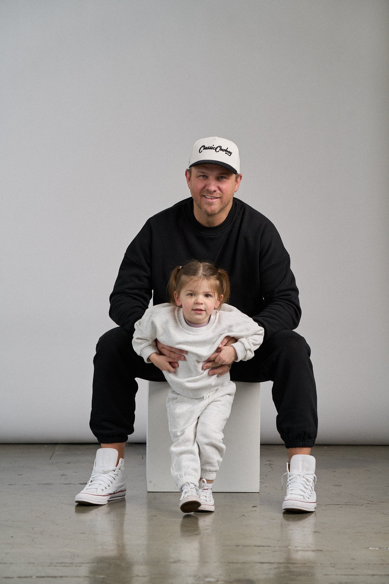 Adult Elevated Crewneck - Black - Little Bipsy