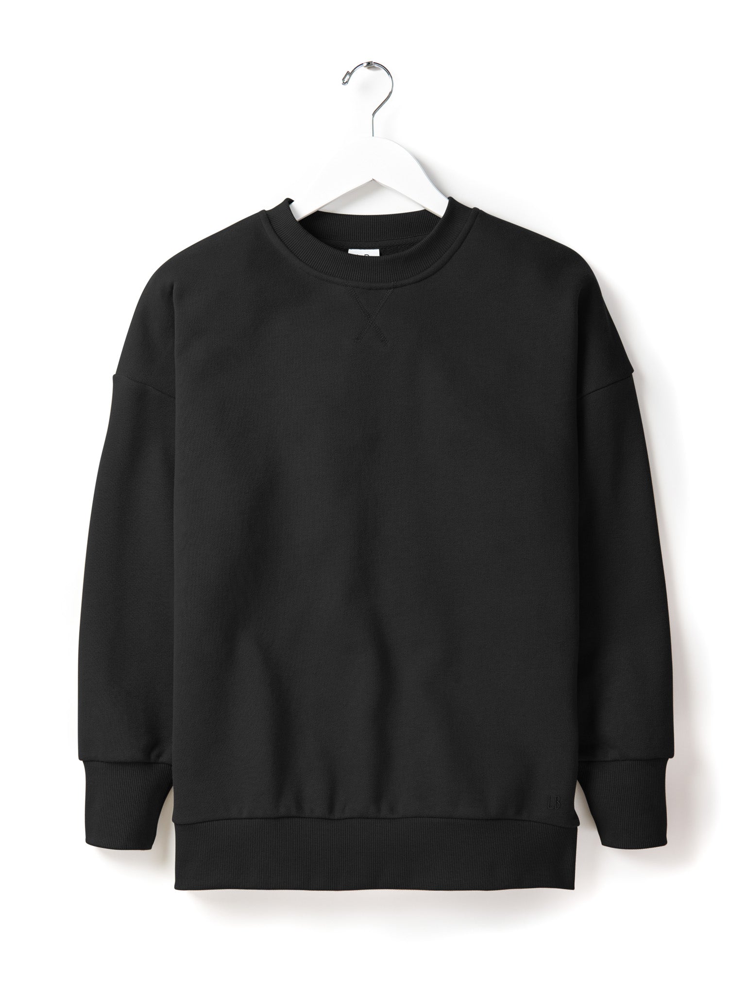 Adult Elevated Crewneck - Black - Little Bipsy