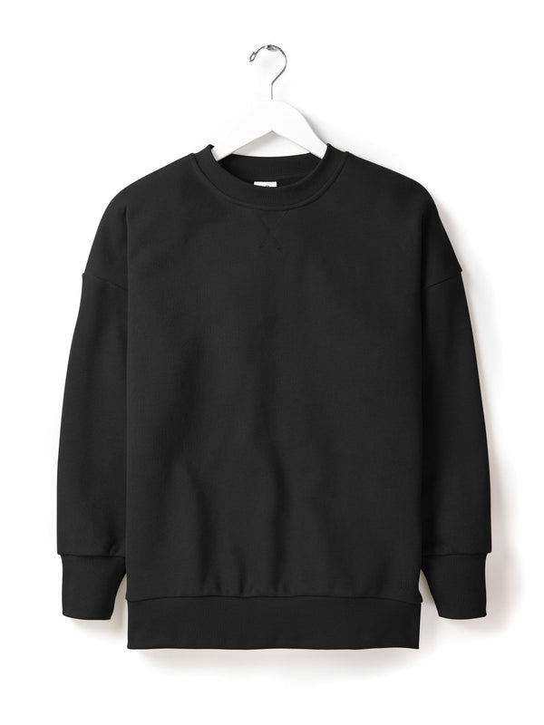 Adult Elevated Crewneck - Black - Little Bipsy