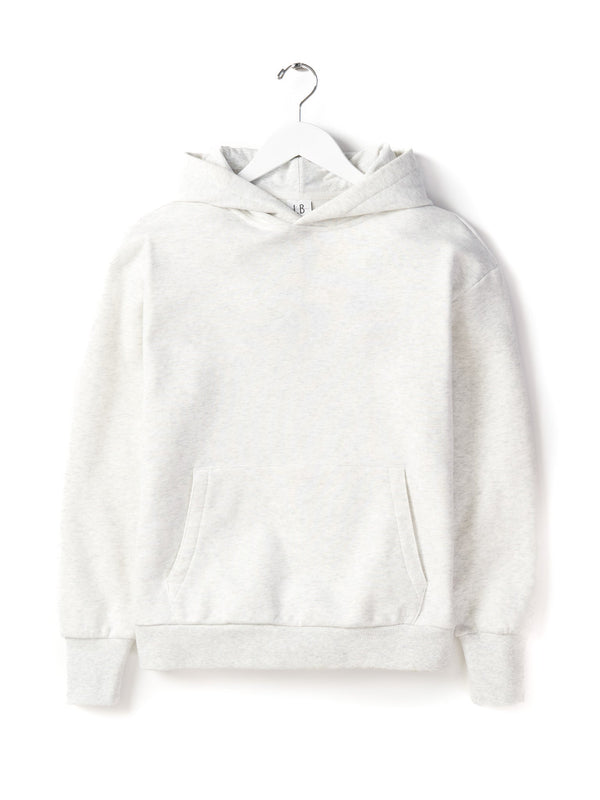 Adult Elevated Hoodie - Light Heather Grey - Little Bipsy