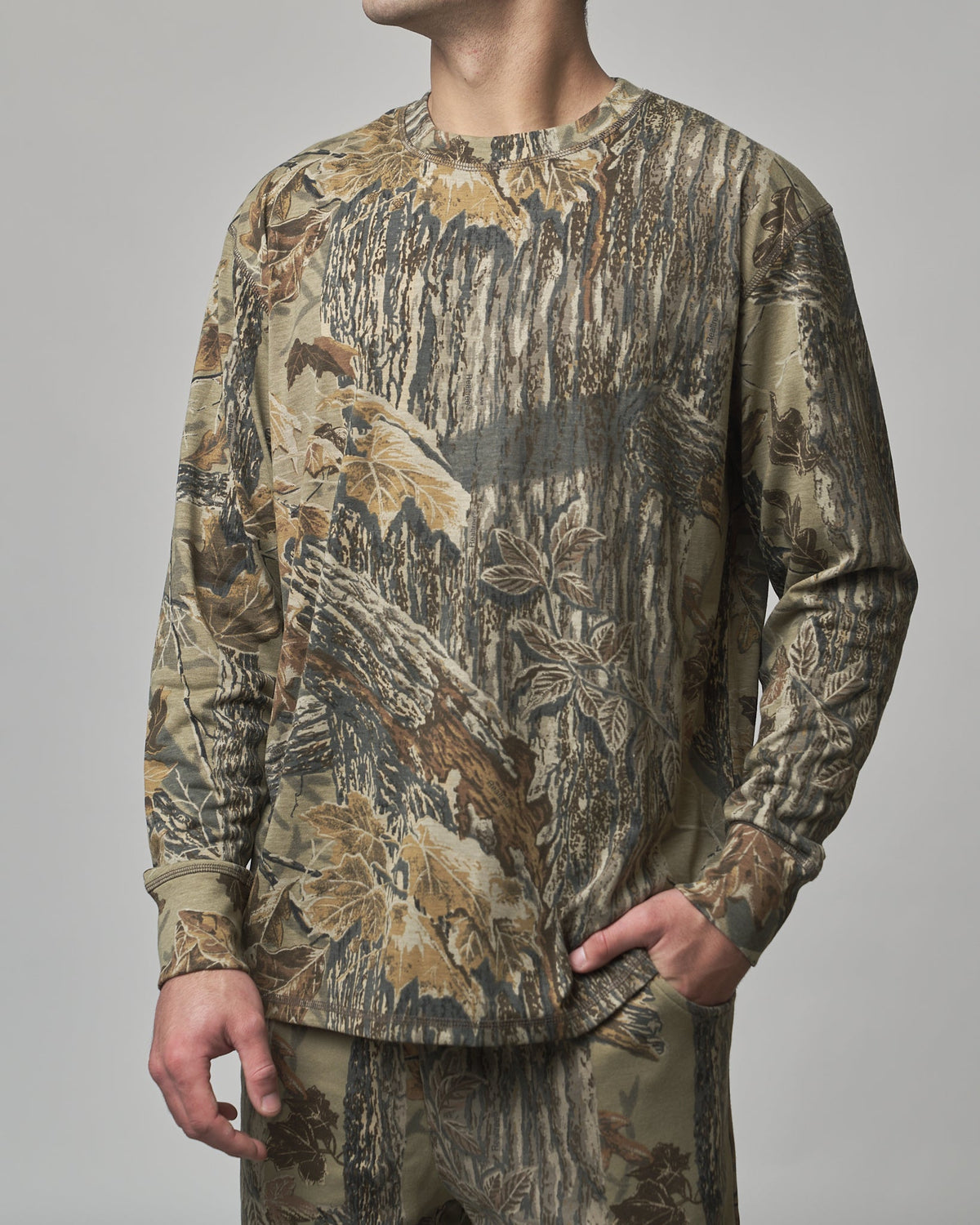Adult Long Sleeve Tee - Realtree X-Tra Grey® - Little Bipsy