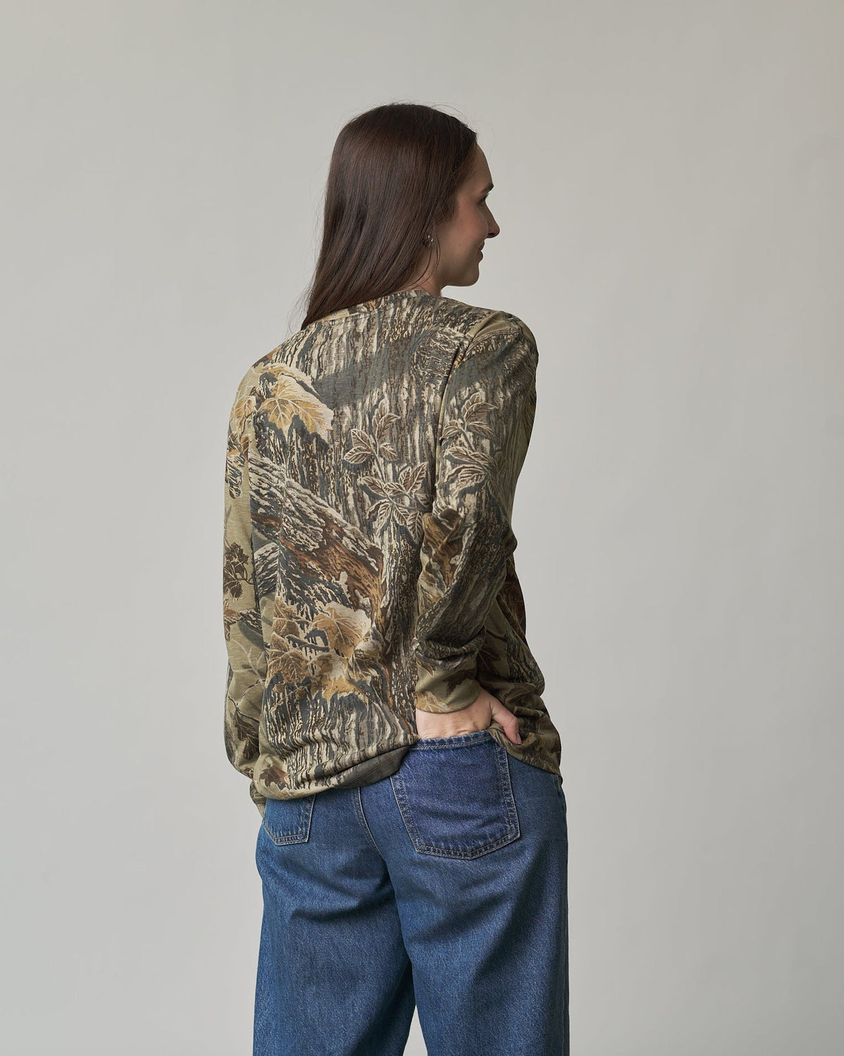 Adult Long Sleeve Tee - Realtree X-Tra Grey® - Little Bipsy