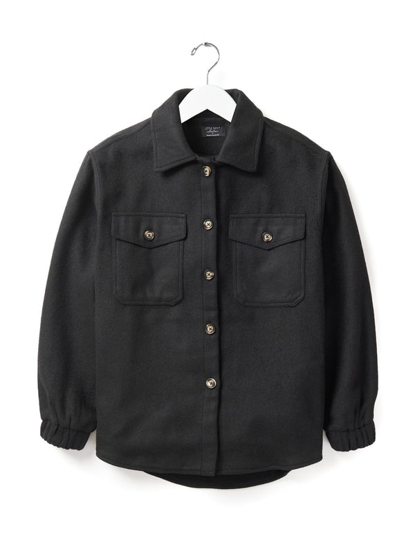 Adult Shacket - Black - Little Bipsy