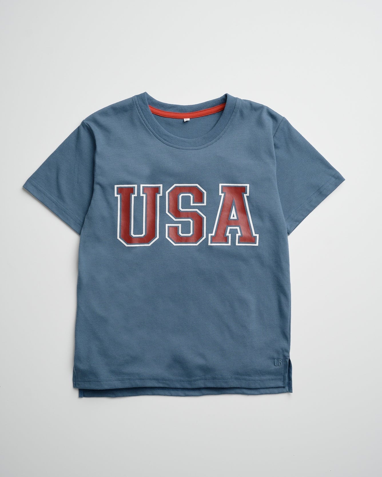 Adult USA Elevated Tee - Worn Indigo - Little Bipsy