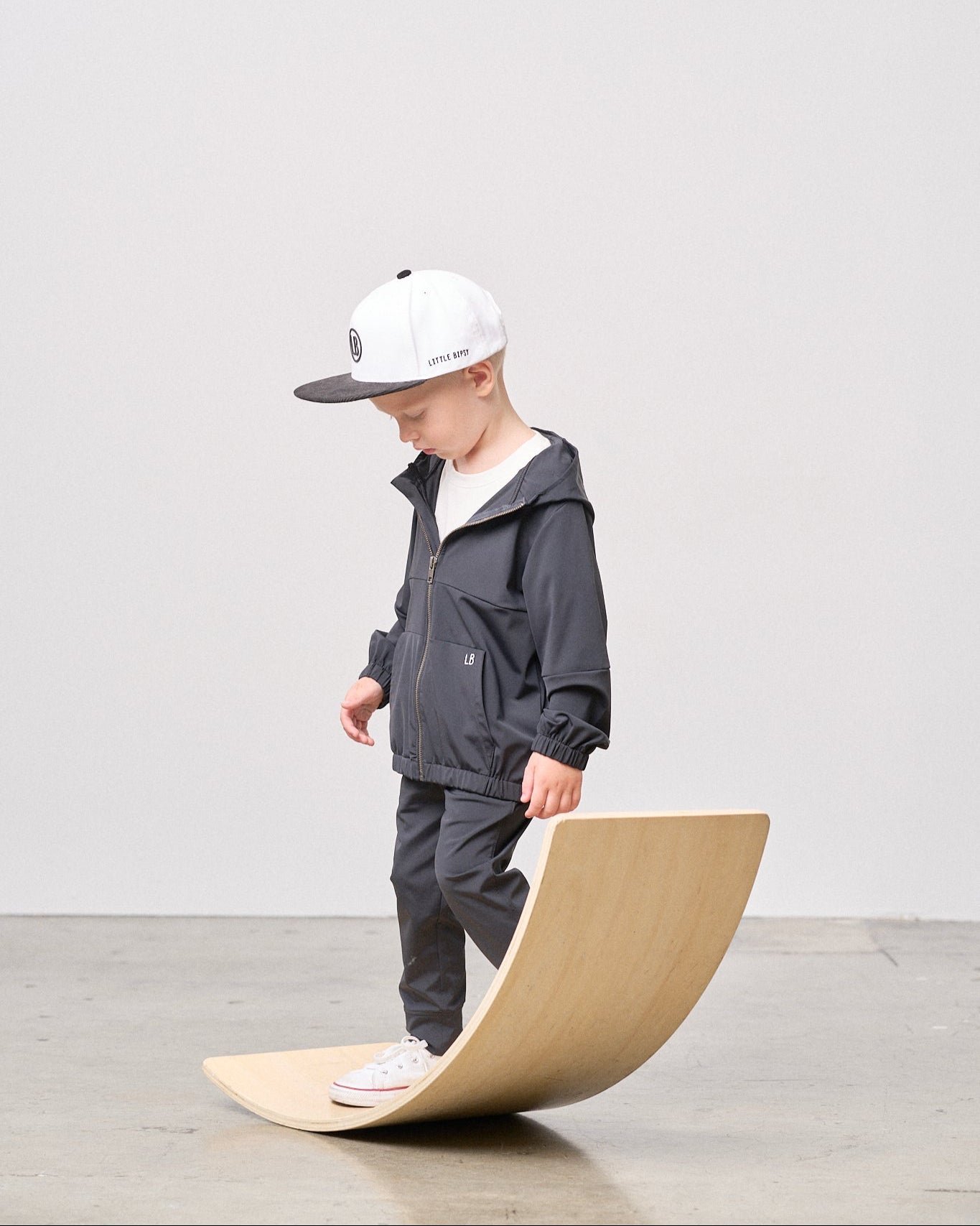 Athletic Jacket - Black - Little Bipsy