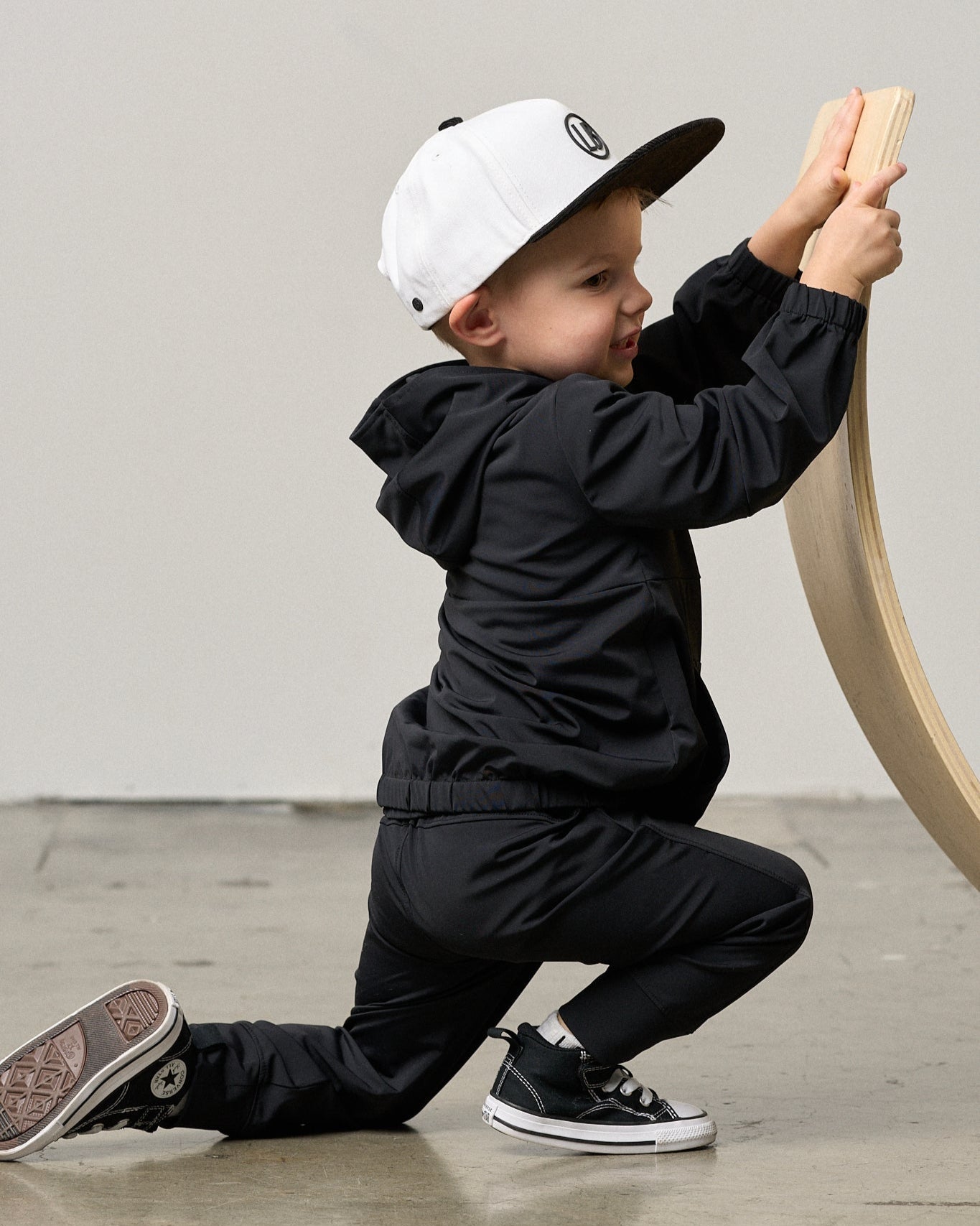 Athletic Jacket - Black - Little Bipsy