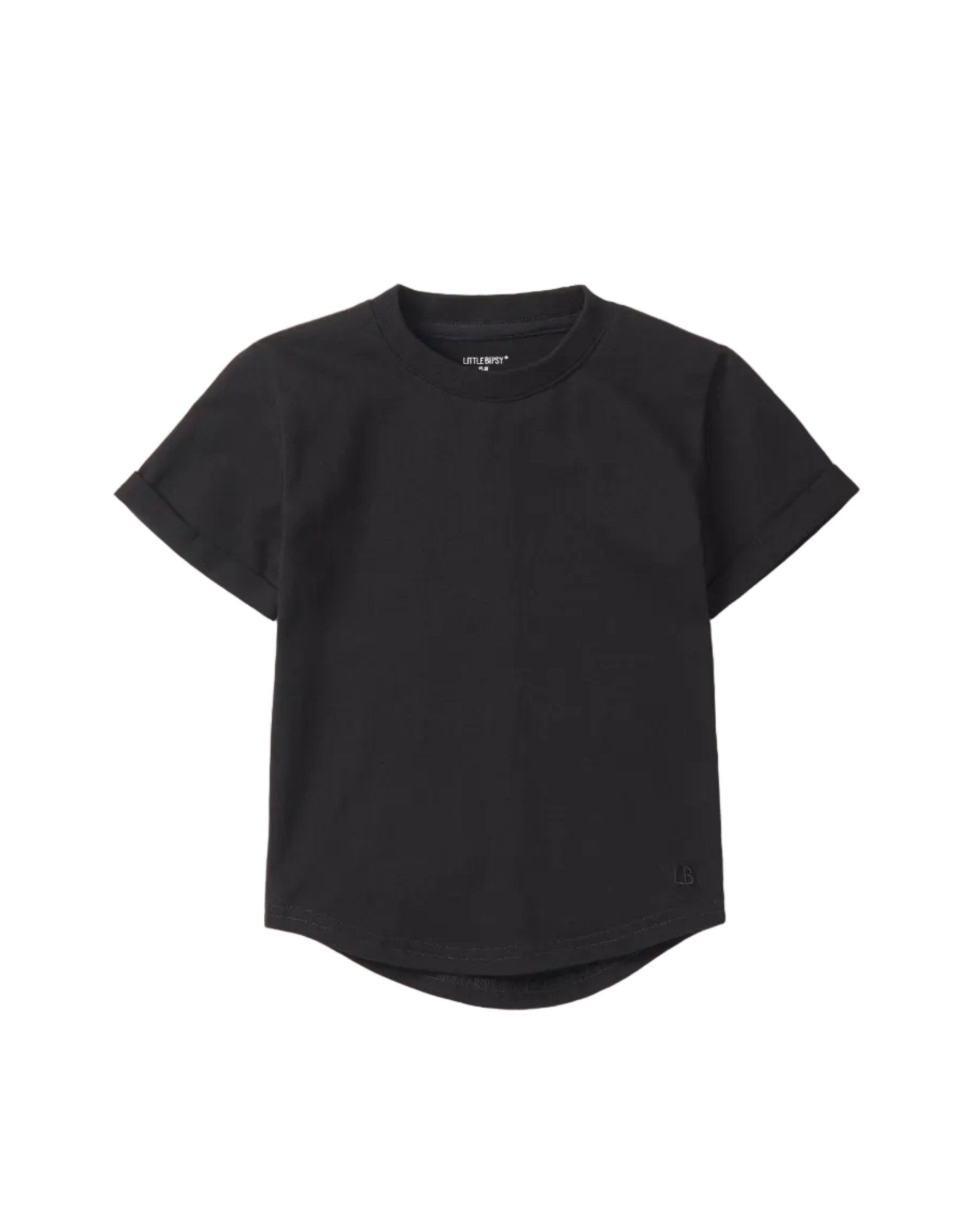 Baby Basic Tee - Black - Little Bipsy