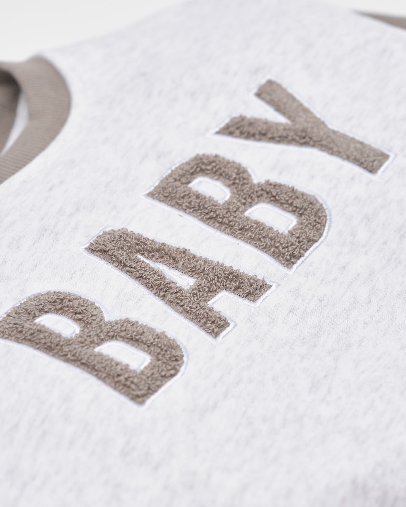 Baby Elevated Crewneck - Mushroom - Little Bipsy