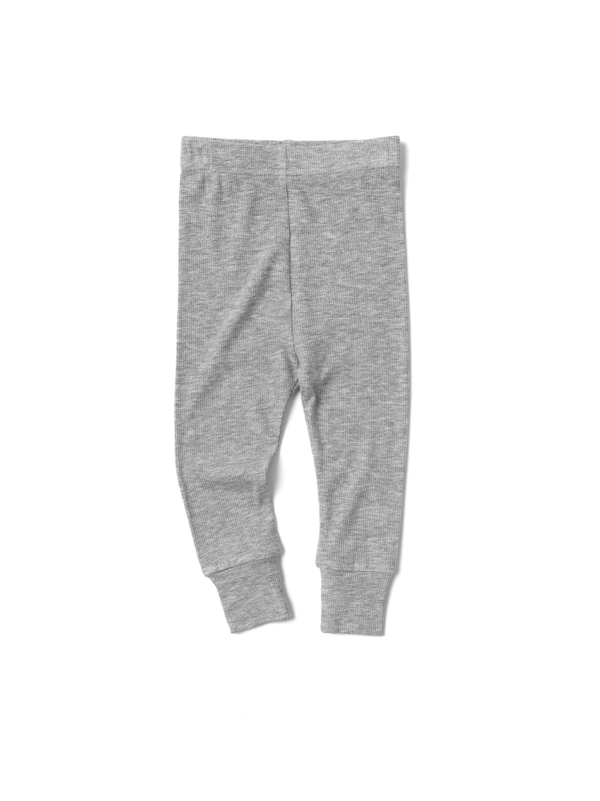 Baby Ribbed Legging - Grey - Little Bipsy
