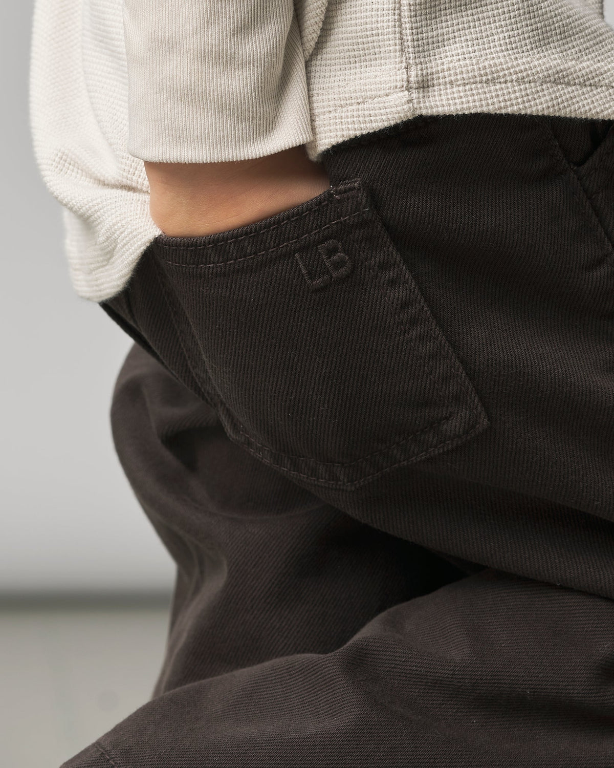 Baggy Jeans - Brown - Little Bipsy