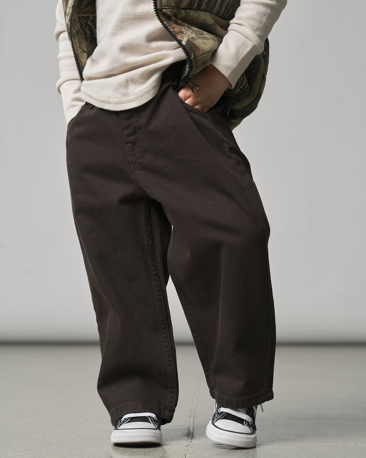 Baggy Jeans - Brown - Little Bipsy