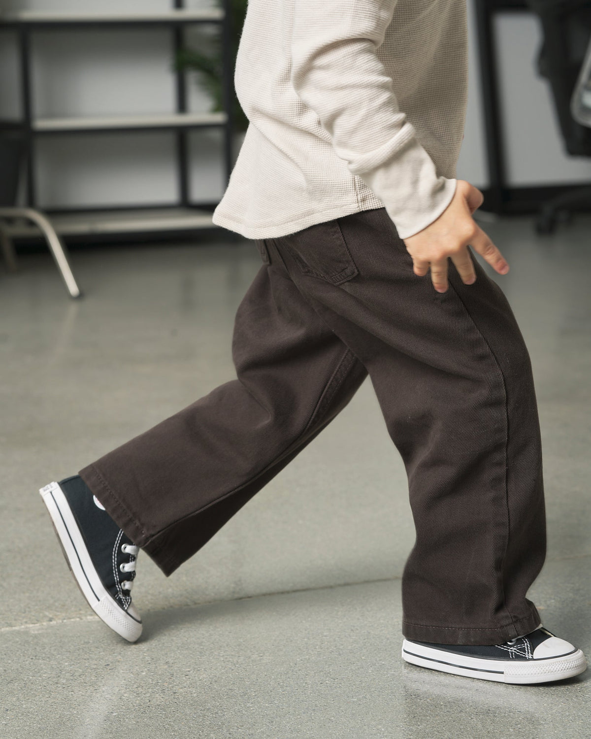 Baggy Jeans - Brown - Little Bipsy