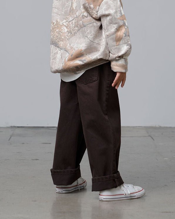 Baggy Jeans - Brown - Little Bipsy