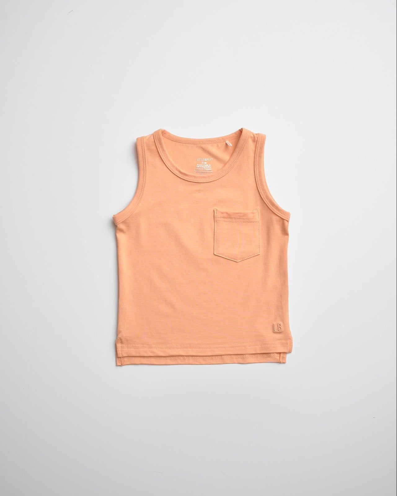 Bamboo Pocket Tank - Melon - Little Bipsy