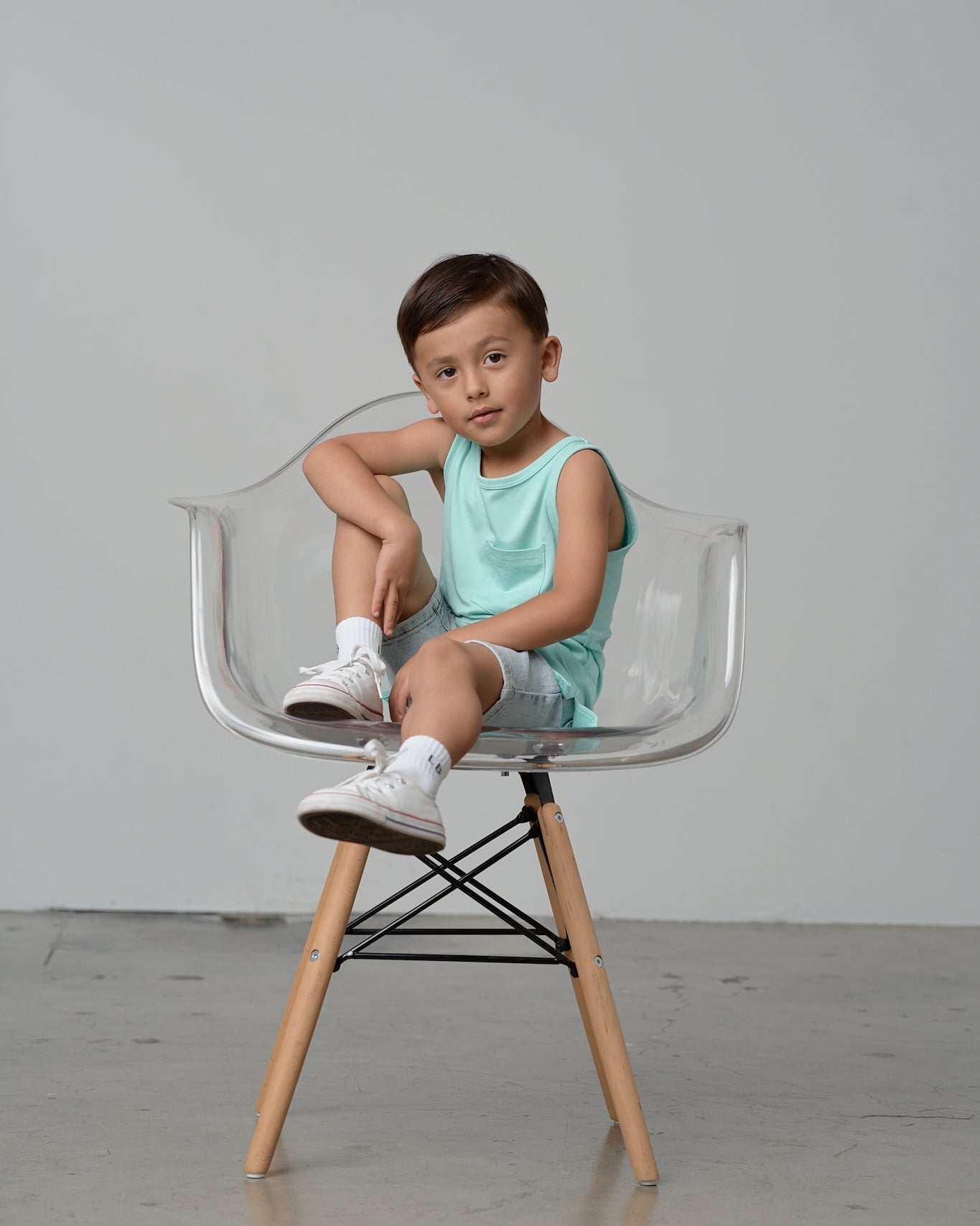 Bamboo Pocket Tank - Mint - Little Bipsy
