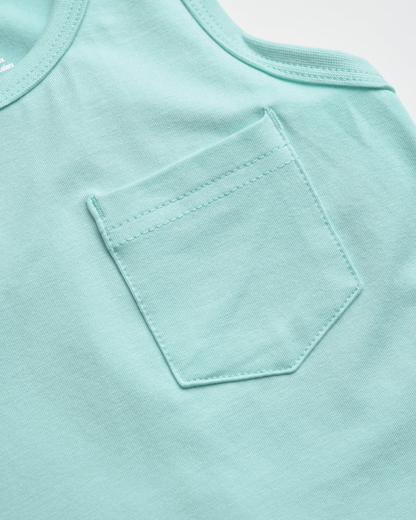 Bamboo Pocket Tank - Mint - Little Bipsy