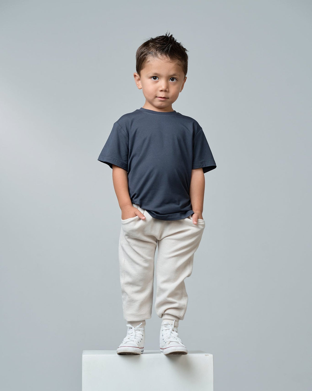 Bamboo Tee - Blue - Little Bipsy
