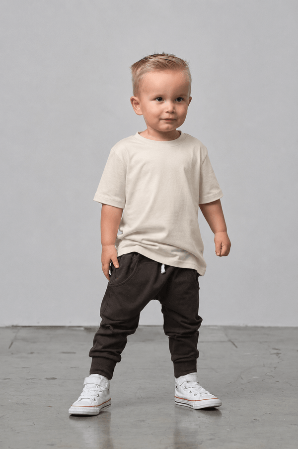 Bamboo Tee - Cream - Little Bipsy