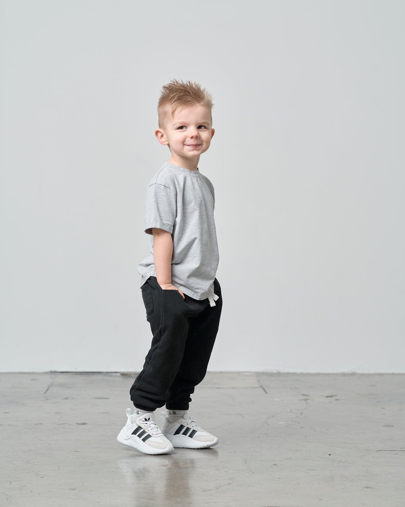 Basic Tee - Grey - Little Bipsy