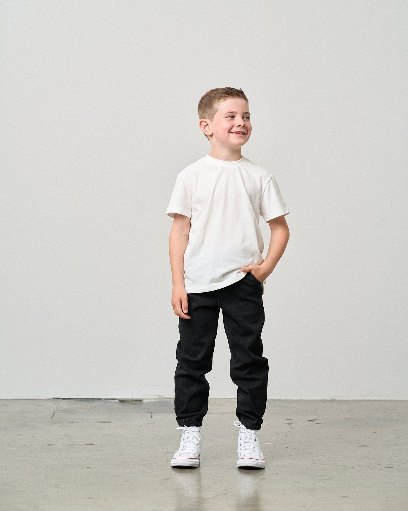 Basic Tee - White - Little Bipsy