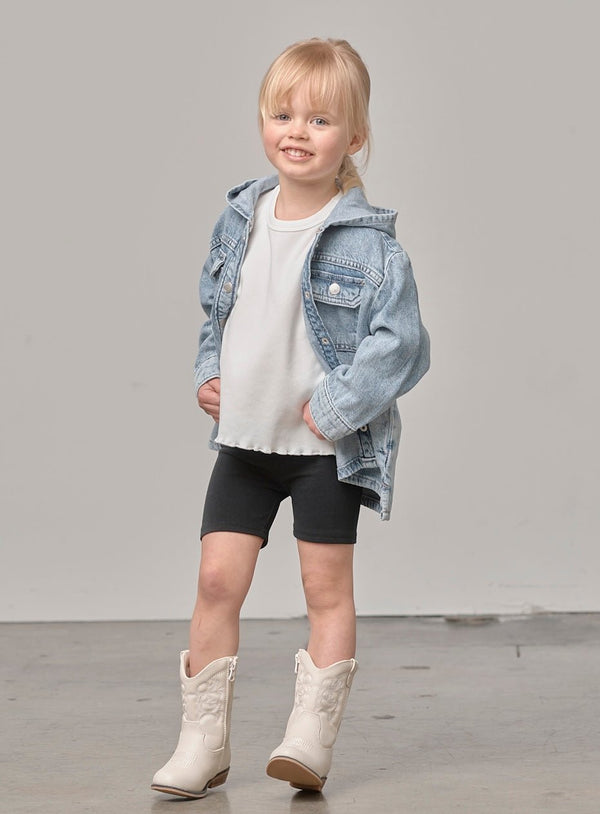 Biker Short - Black - Little Bipsy