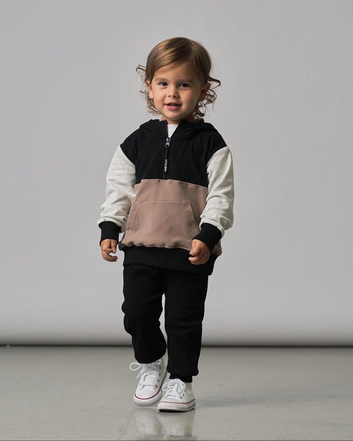 Block Pocket Hoodie - Little Bipsy