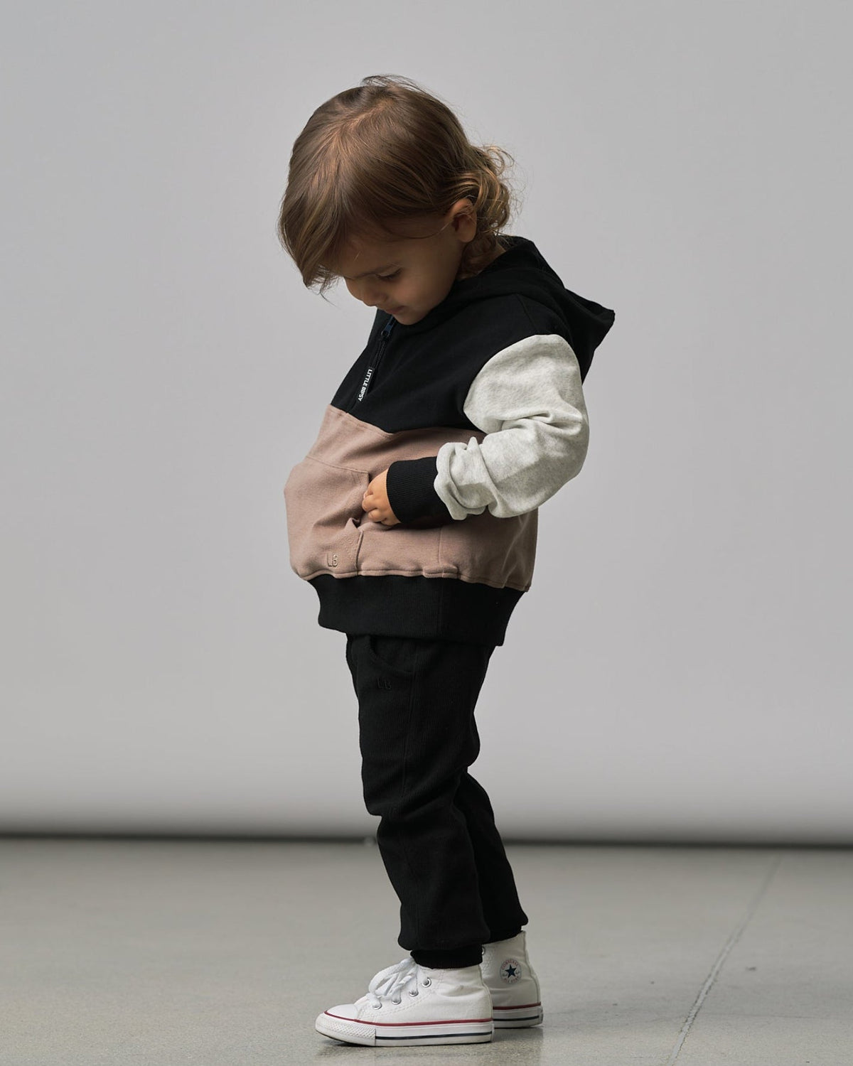 Block Pocket Hoodie - Little Bipsy