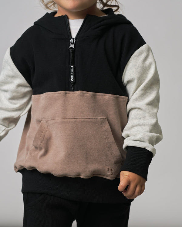 Block Pocket Hoodie - Little Bipsy