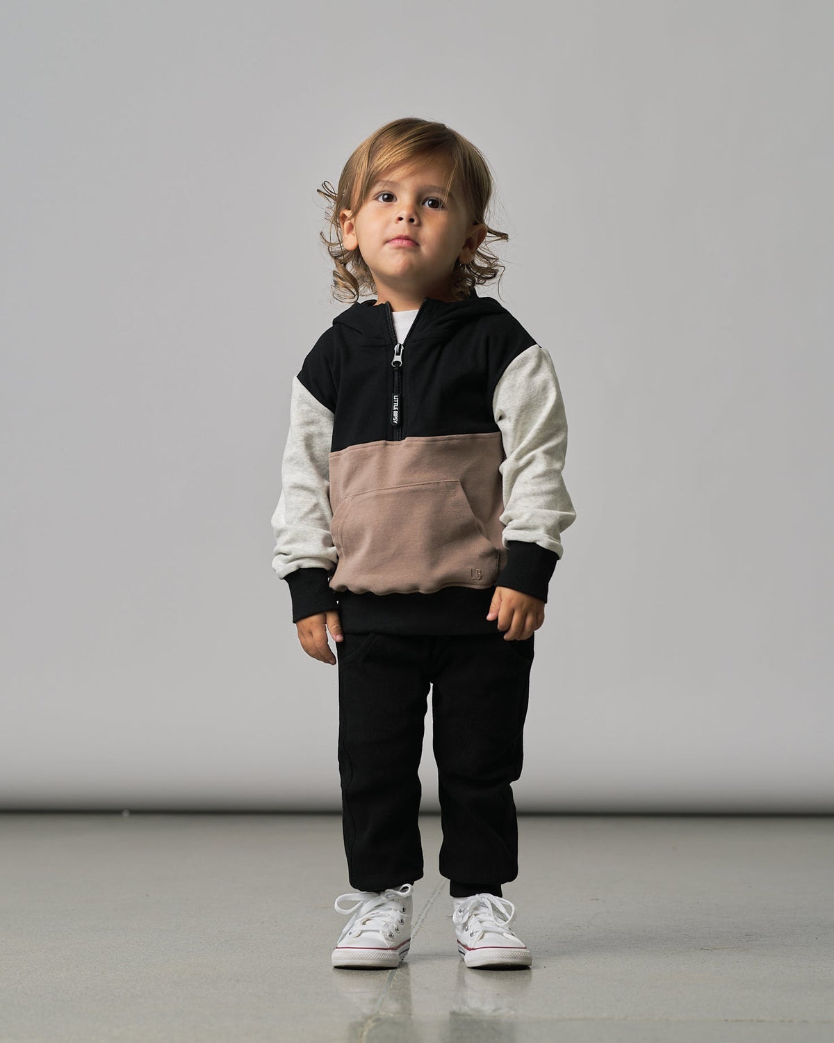 Block Pocket Hoodie - Little Bipsy