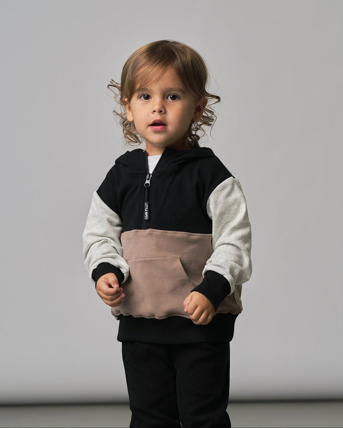 Block Pocket Hoodie - Little Bipsy